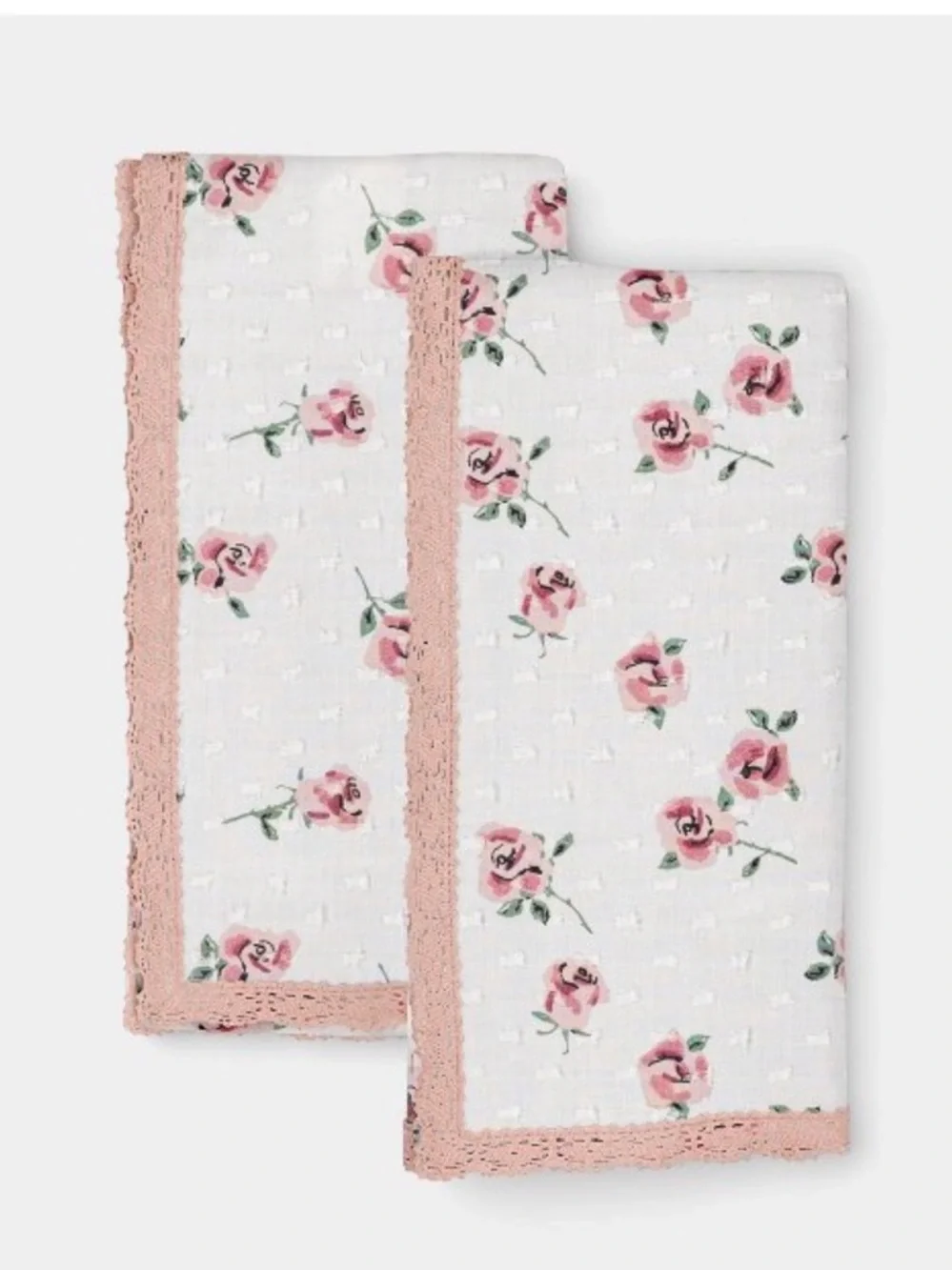 4!!!! ROOM ESSENTIALS NWT Swiss Dot with Floral Print Napkins